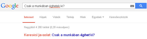 Furcsa válasz a Google barátomtól....
